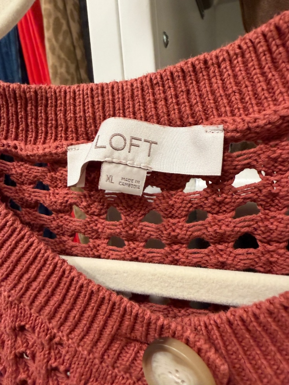 Rust Loft Cardigan - Picture 2 of 2